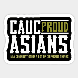 caucasians proud Sticker